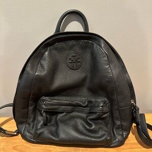 Tory Burch Black Leather Backpack